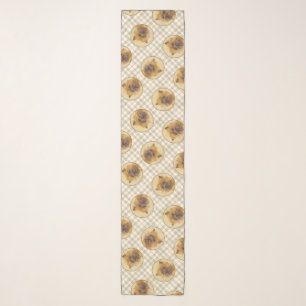 Cairn Terrier Painting Cute Original Pet Dog Art Scarf