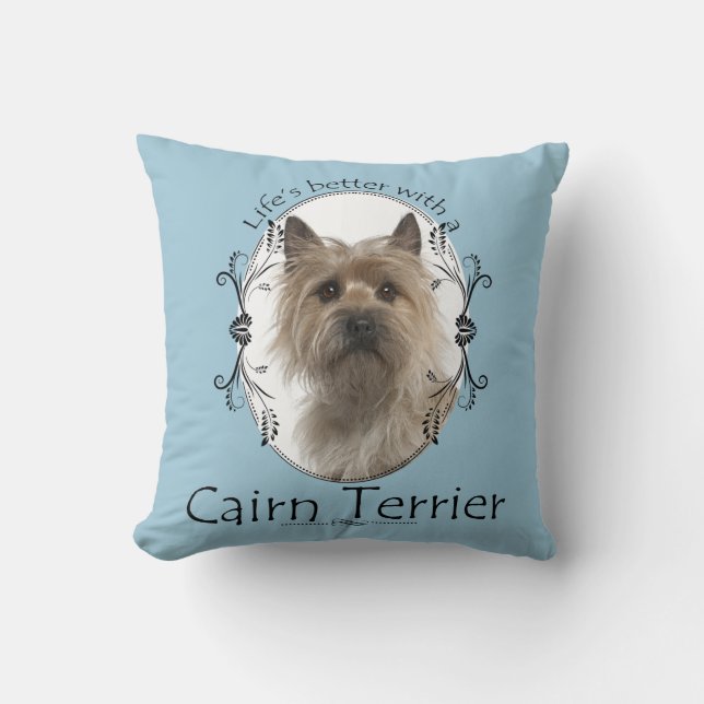 Cairn Terrier Pillow (Front)