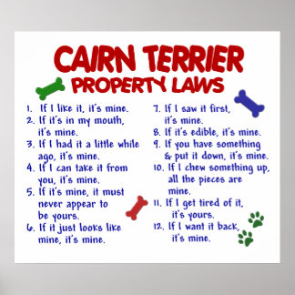 CAIRN TERRIER PL2 POSTER