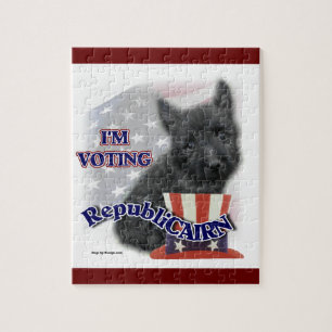 Cairn Terrier Political Humor Jigsaw Puzzle