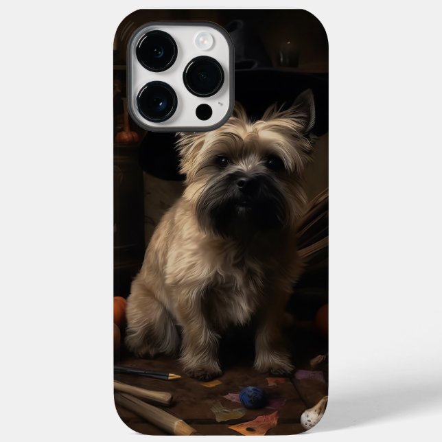Cairn Terrier Pumpkins Halloween Scary  Case-Mate iPhone Case (Back)