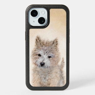 Cairn Terrier Puppy Painting - Original Dog Art Ot iPhone 15 Case