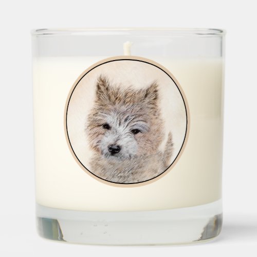 Cairn Terrier Puppy Painting _ Original Dog Art Scented Candle