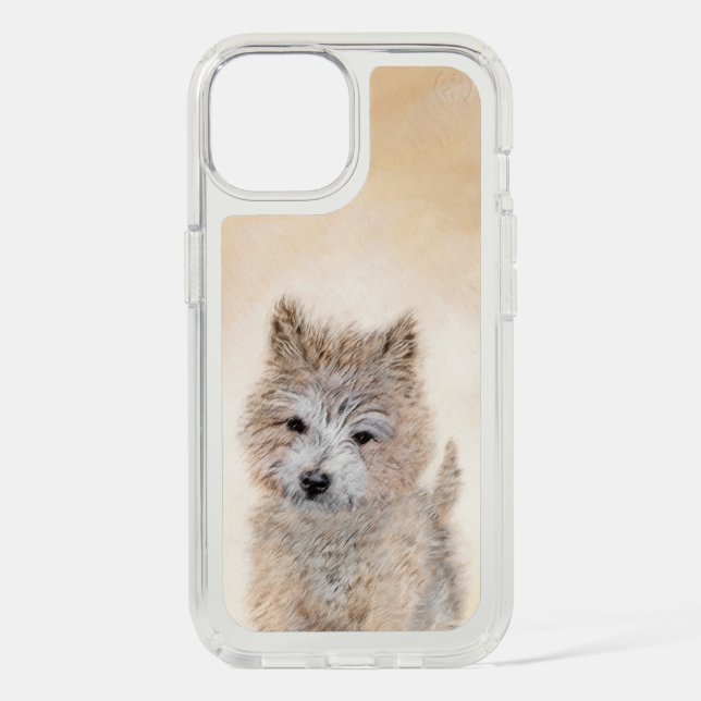 Cairn Terrier Puppy Painting - Original Dog Art Speck iPhone Case (Front)
