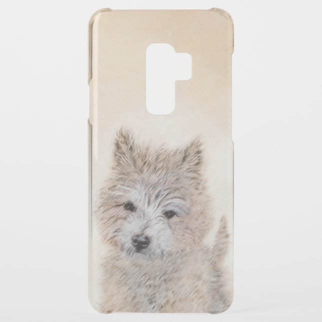 Cairn Terrier Puppy Painting - Original Dog Art Uncommon Samsung Galaxy Case (Back)