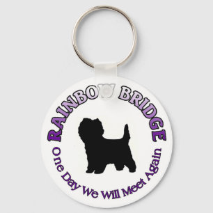 CAIRN TERRIER RAINBOW BRIDGE SYMPATHY KEYCHAIN