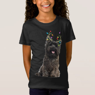 Cairn Terrier Reindeer Christmas Dog T-Shirt