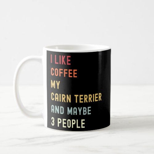 Cairn Terrier Retro Dog And Coffee  Coffee Mug