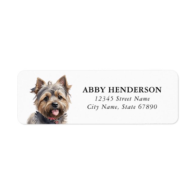Cairn Terrier Return Address Labels (Front)