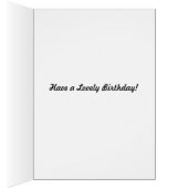 Cairn Terrier sitting in garden birthday card (Inside (Right))