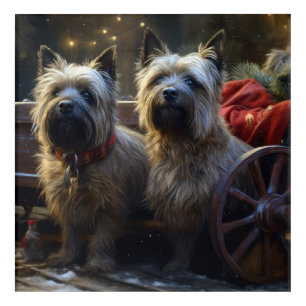 Cairn Terrier Snowy Sleigh Christmas Decor