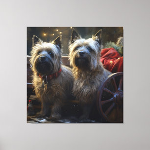 Cairn Terrier Snowy Sleigh Christmas Decor