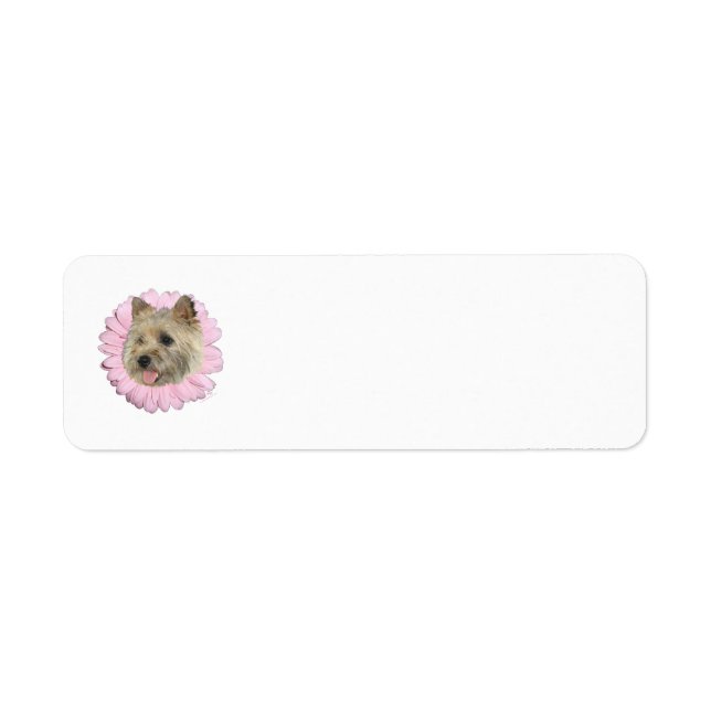 Cairn Terrier Springtime Flower Label (Front)