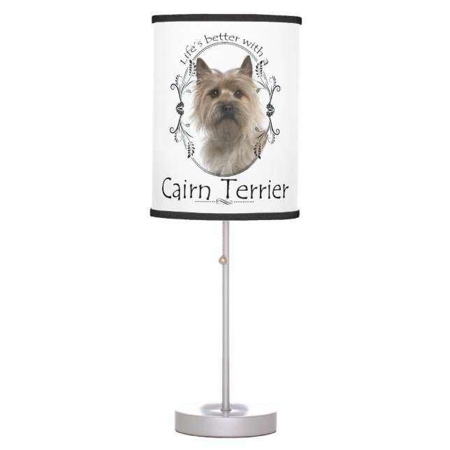 Cairn Terrier Table Lamp (Front)