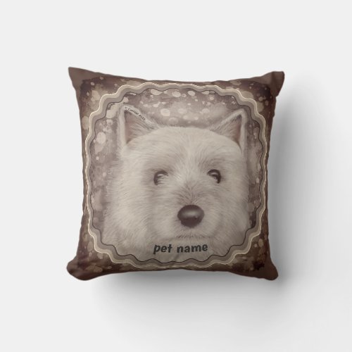 Cairn Terrier  Throw Pillow