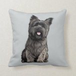 Cairn Terrier Throw Pillow