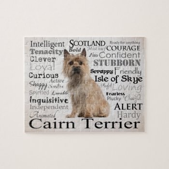 Cairn Terrier Traits Puzzle by ForLoveofDogs at Zazzle