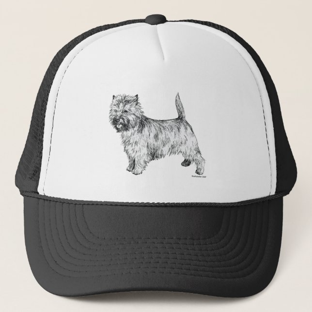 Cairn Terrier Trucker Hat (Front)