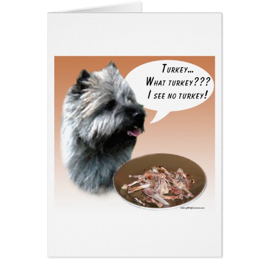 Cairn Terrier Turkey Cards (Front)