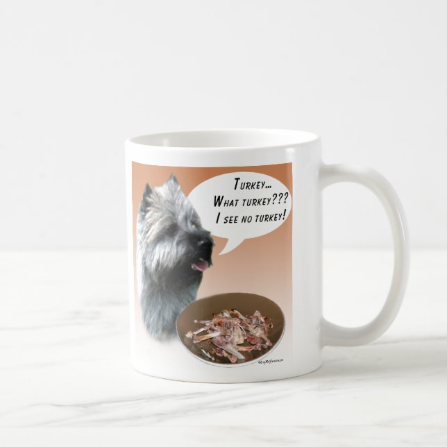 Cairn Terrier Turkey Coffee Mug (Right)