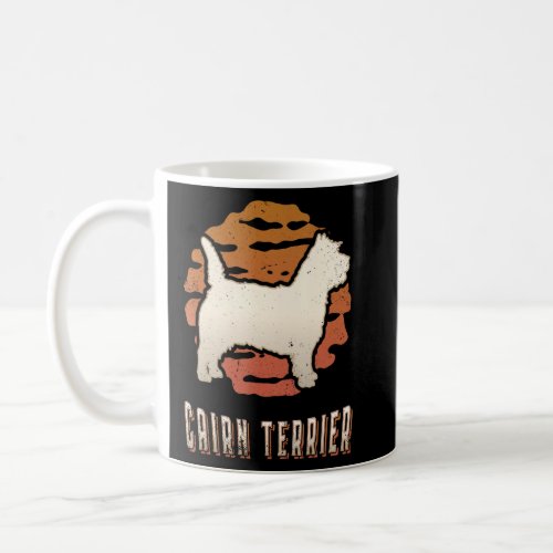 Cairn Terrier Vintage Retro Classic Dog Sunset  Coffee Mug