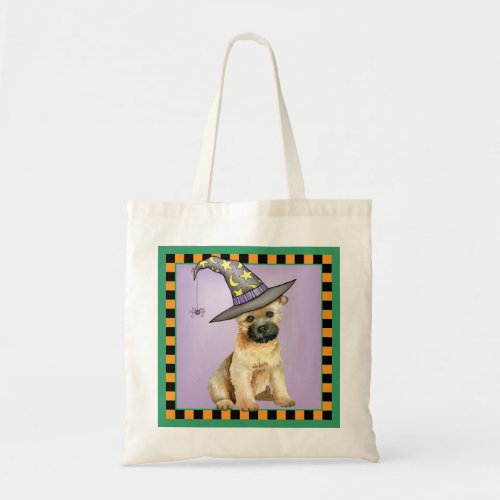 Cairn Terrier Witch Tote Bag