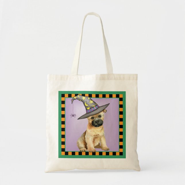 Cairn Terrier Witch Tote Bag (Front)