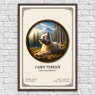 Cairn Terrier Zoology Series Poster