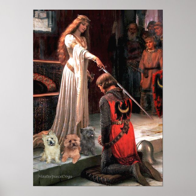 Cairn Terriers (Three) - The Accolade Poster (Front)