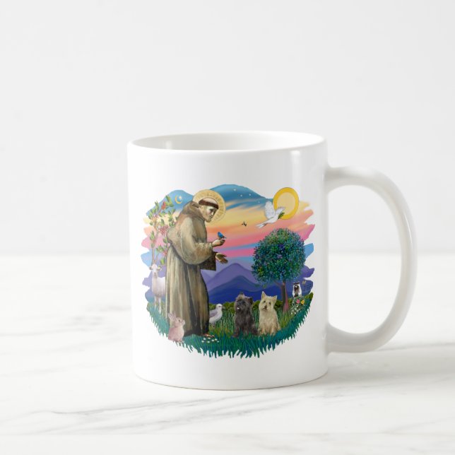 Cairn Terriers (two) Coffee Mug (Right)