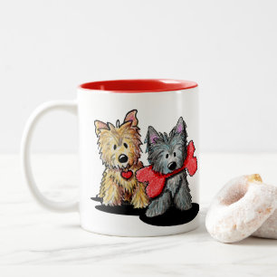 Cairn Terriers Two-Tone Coffee Mug