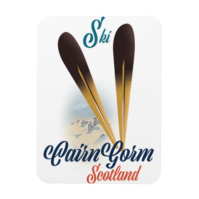 CairnGorm Scotland Ski poster Magnet (Vertical)