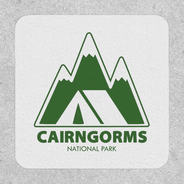 Cairngorms National Park Mountains Camping Patch (Front)
