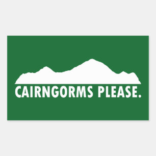 Cairngorms National Park Please Rectangular Sticker
