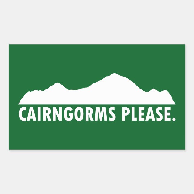 Cairngorms National Park Please Rectangular Sticker (Front)