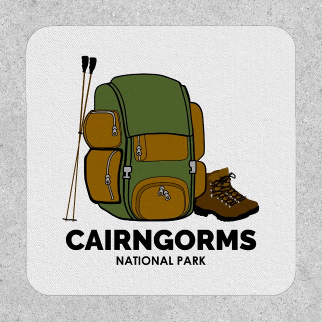 Cairngorms National Park Scotland Backpack Patch (Front)