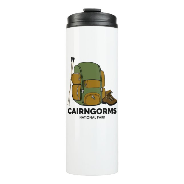 Cairngorms National Park Scotland Backpack Thermal Tumbler (Front)