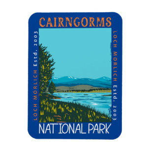 Cairngorms National Park Scotland Distressed Magnet