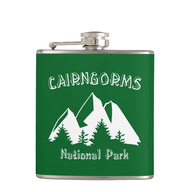 Cairngorms National Park Scotland Flask (Front)