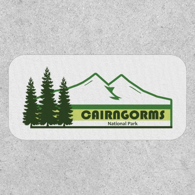 Cairngorms National Park Scotland Green Stripes Patch (Front)