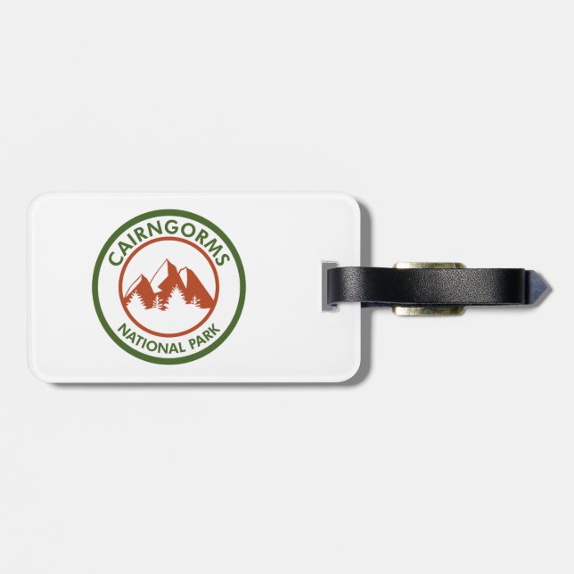 Cairngorms National Park Scotland Luggage Tag (Back Horizontal)
