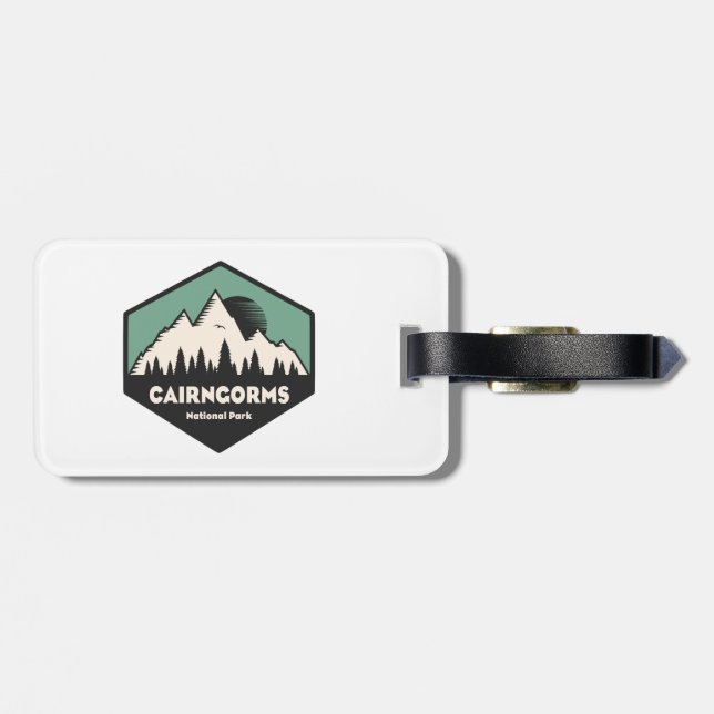 Cairngorms National Park Scotland Luggage Tag (Back Horizontal)