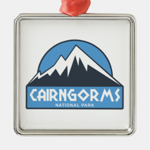 Cairngorms National Park Scotland Metal Ornament