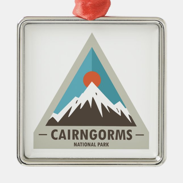 Cairngorms National Park Scotland Metal Ornament (Front)