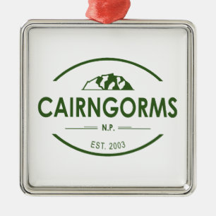 Cairngorms National Park Scotland Metal Ornament