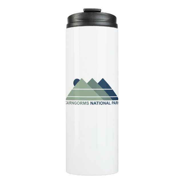 Cairngorms National Park Scotland Mountain Sun Thermal Tumbler (Front)