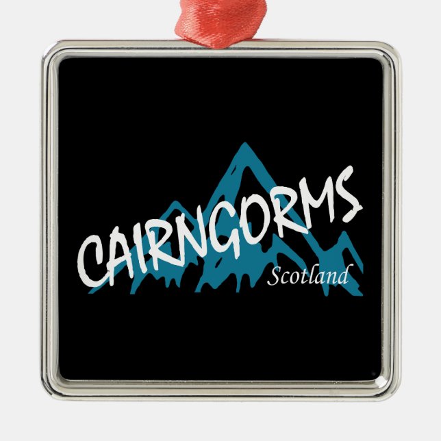 Cairngorms National Park Scotland Mountains Metal Ornament (Front)
