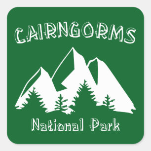 Cairngorms National Park Scotland Square Sticker