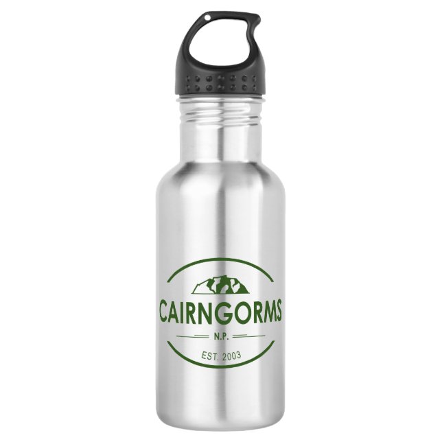 Cairngorms National Park Scotland Stainless Steel Water Bottle (Front)