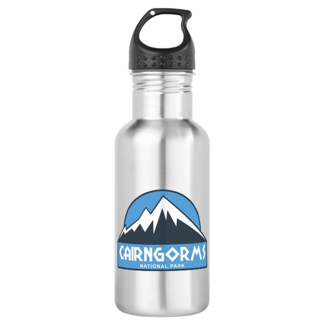 Cairngorms National Park Scotland Stainless Steel Water Bottle (Front)
